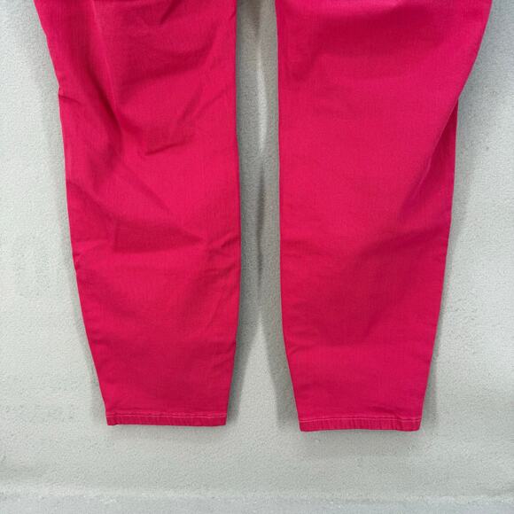Judy Blue Jeans Women 18W Bright Pink Skinny Fit Summer Preppy Normcore - Picture 5 of 15